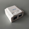 double ports cat5e surface mount box